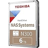 Toshiba N300 6TB NAS 3.5-Inch Internal Hard Drive - CMR SATA 6 GB/s 7200 RPM 256 MB Cache - HDWG460XZSTA