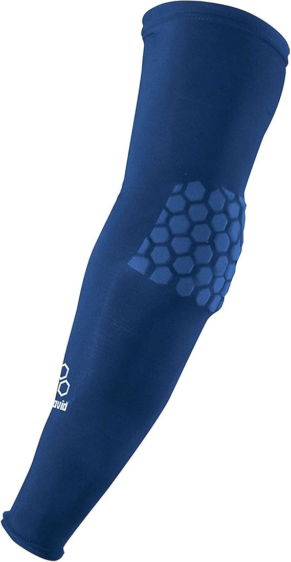 McDavid HexPad Power Shooter Arm Sleeve, Navy, Medium