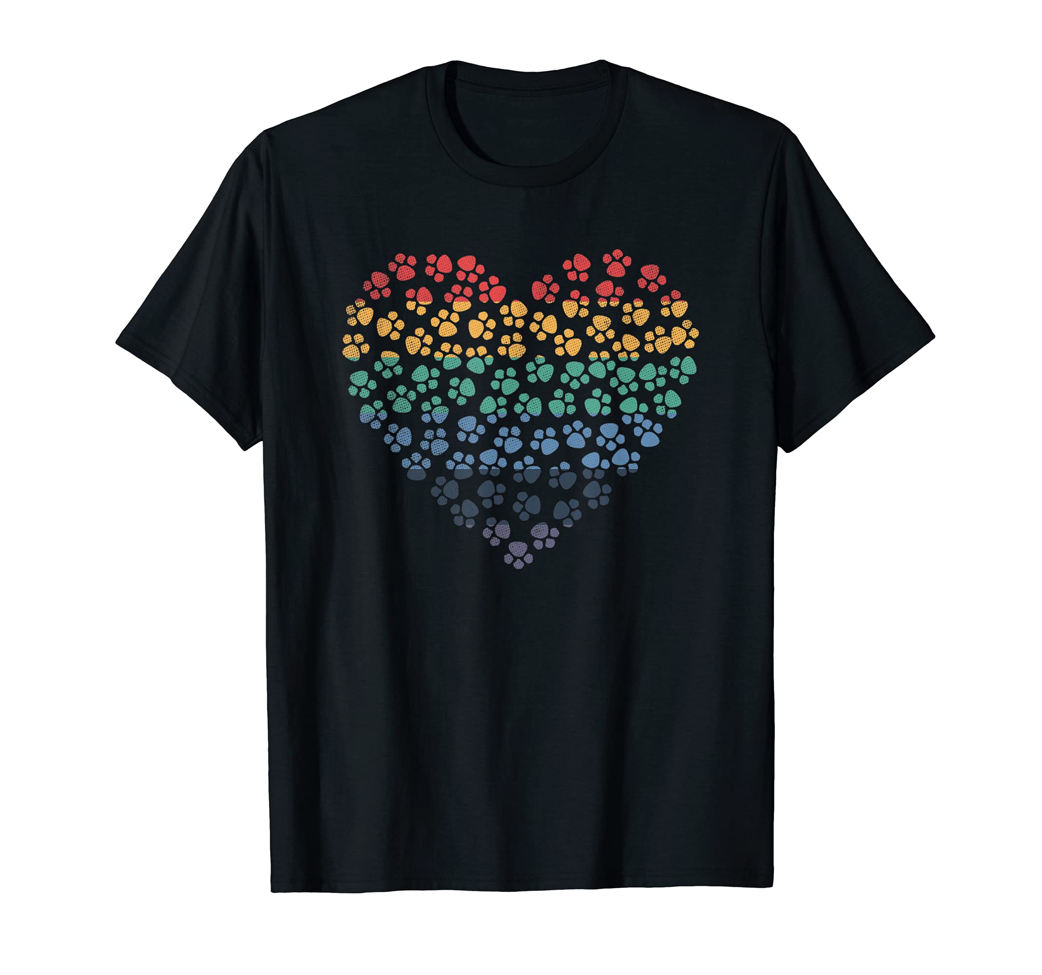 Vet Tech Veterinarian Veterinary Technician Heart Pet Paw T-Shirt