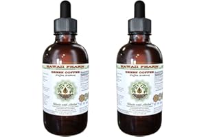 Green Coffee Alcohol-Free Liquid Extract, Green Coffee (Coffea Arabica) Dried Bean Glycerite Hawaii Pharm Natural Herbal Supplement 2x4 oz