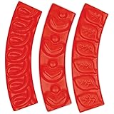 Talisman Designs Pastry Stamps | Set of 3 | Pie Crust Embosser | Pie Decorating Tools & Gadgets | Pie Baking Crust Cutters | 