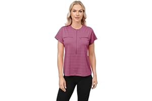 HORSSLE Women Chemo Shirts for Port Access 2-Side Snap Shoulder Surgery & Dialysis Recovery Shirts, Lightweight & Breathable