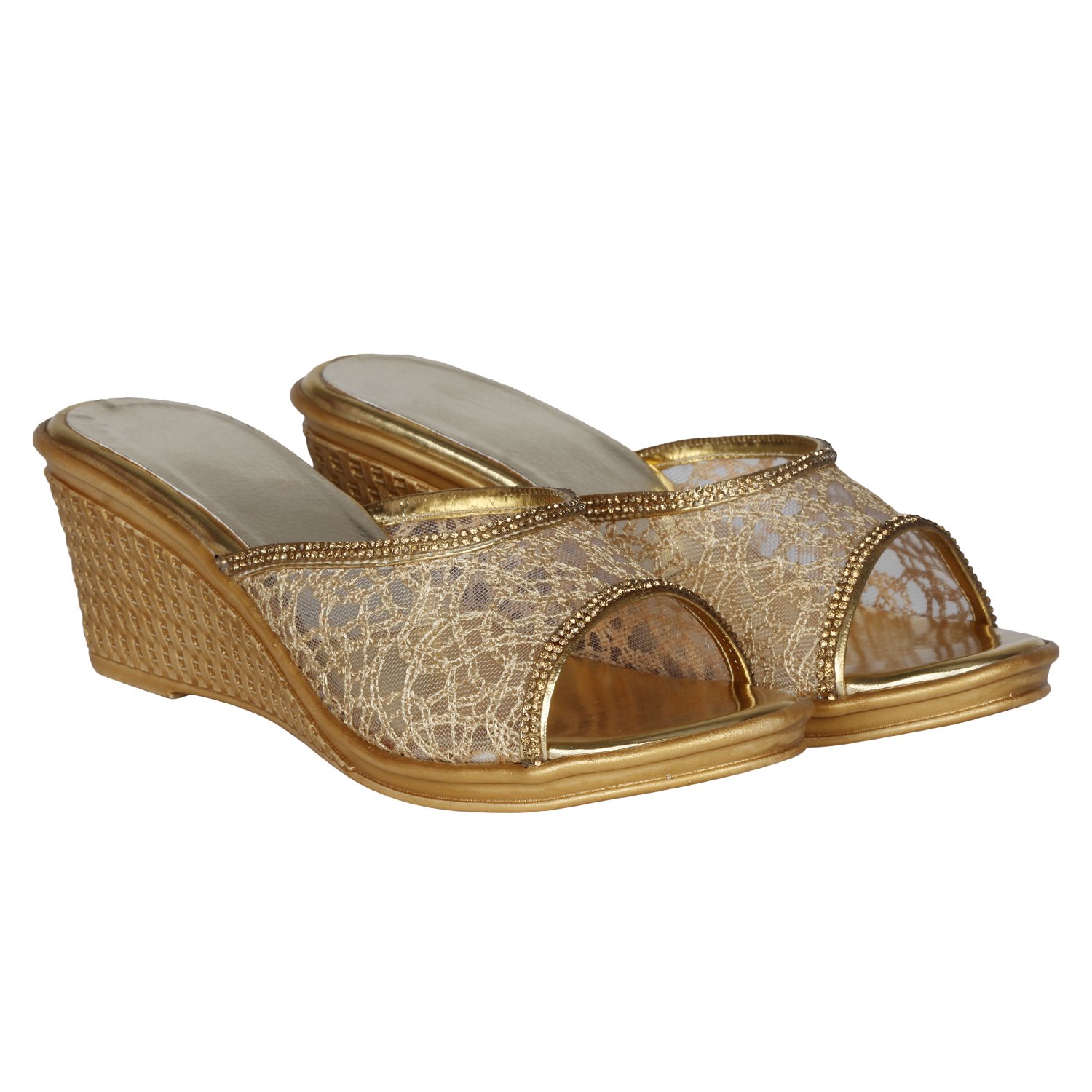 Buy Misto Women S And Girl S Bridal Synthetic Leather Wedge Heel