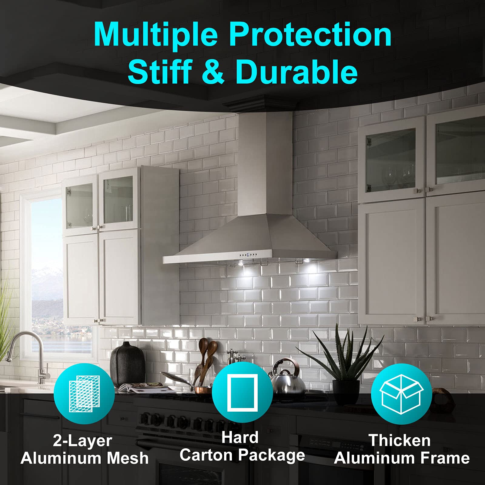 BOTNA 97006931 Range Hood Grease Filter 10.5 x 8.75 inch for Broan Nuton BP29 NY NV Series Aluminum Filter Replacement, 2 Pack