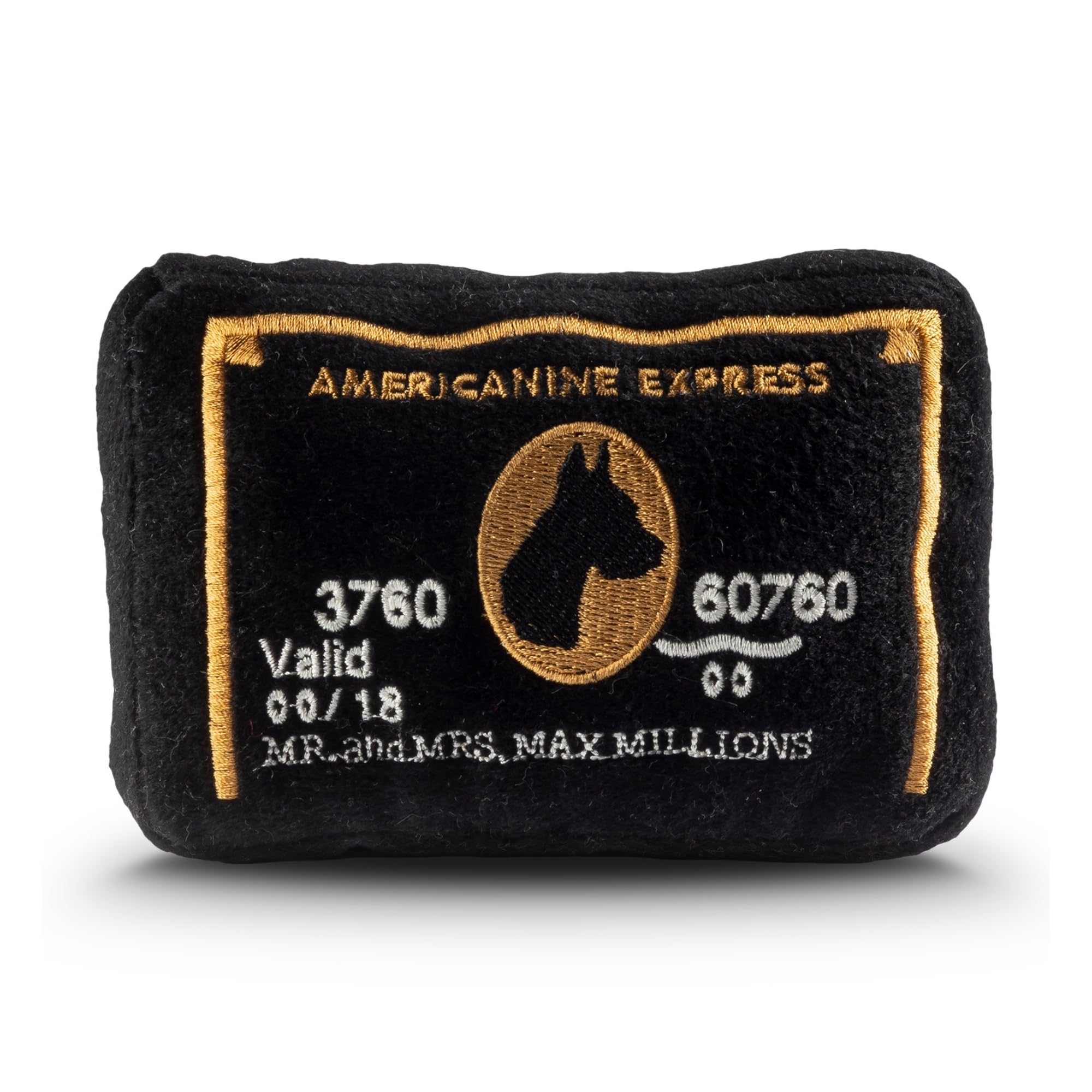 Dog Diggin Designs Credit Card Collection | Unique Squeaky Parody Plush Dog Toys – Don’t Leave Home Without It