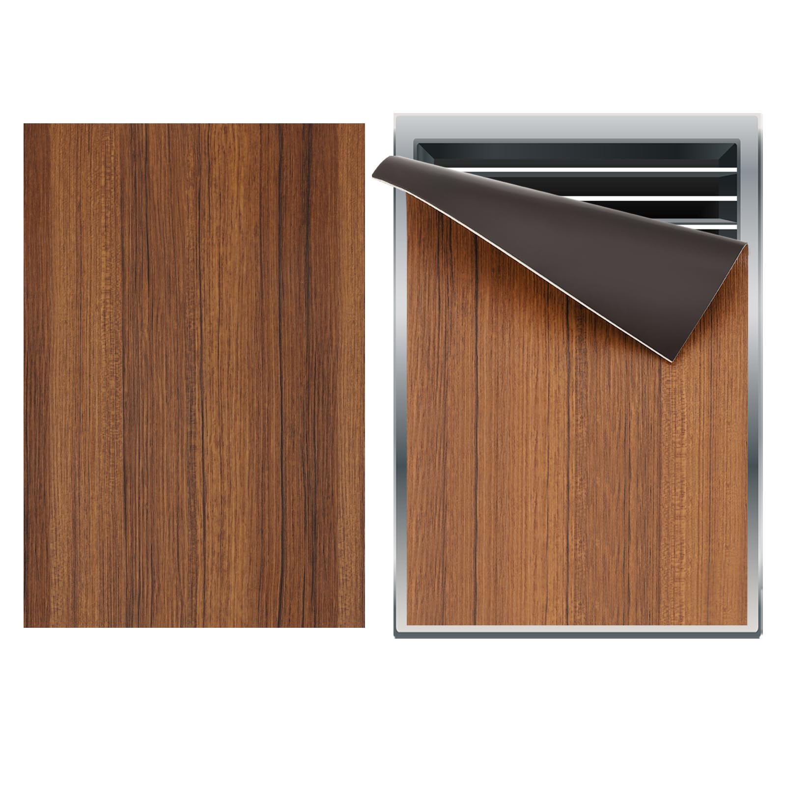PATIKIL 14"x9.5" Magnetic Vent Cover, Floor Wall Air Registers Cover High Strength Magnetic Vent Blocker for Home RV HVAC Fireplace Furnace, Wood Grain Color