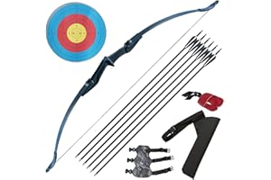 IS-TONGTU Archery Recurve Bow and Arrow Set for Adults Beginners 30 40Lbs Takedown Bow Kit with Arrows Target Left Right Hand
