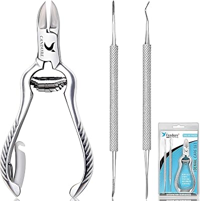 Candure Nail Clippers Cutters Nippers for Thick Toenails and Ingrown Toenails