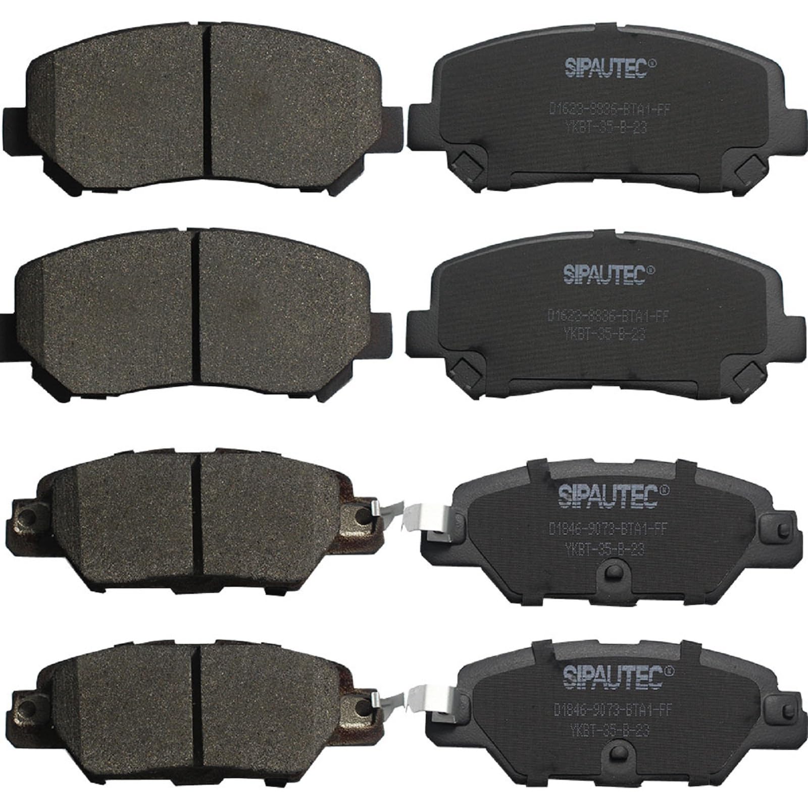SIPAUTEC-Ceramic Disc Brake Pads 4-Wheel Set