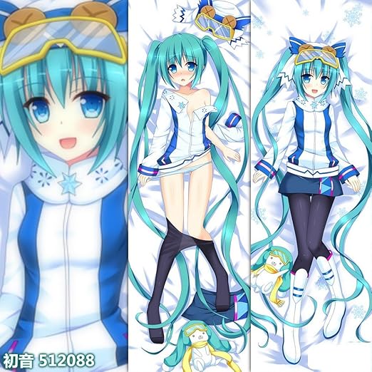 Amazon Co Jp 江波創品 かわいいスキー歌姫の美少女雪初音ミク アニメ抱き枕カバー160x50 ホビー