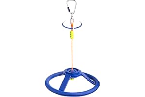 Cateam Spinner Wheel for Ninja Slackline with 360 Degrees Rotating Joint and Obstacle Course Carabiner - 360 Degrees Rotating Accessory
