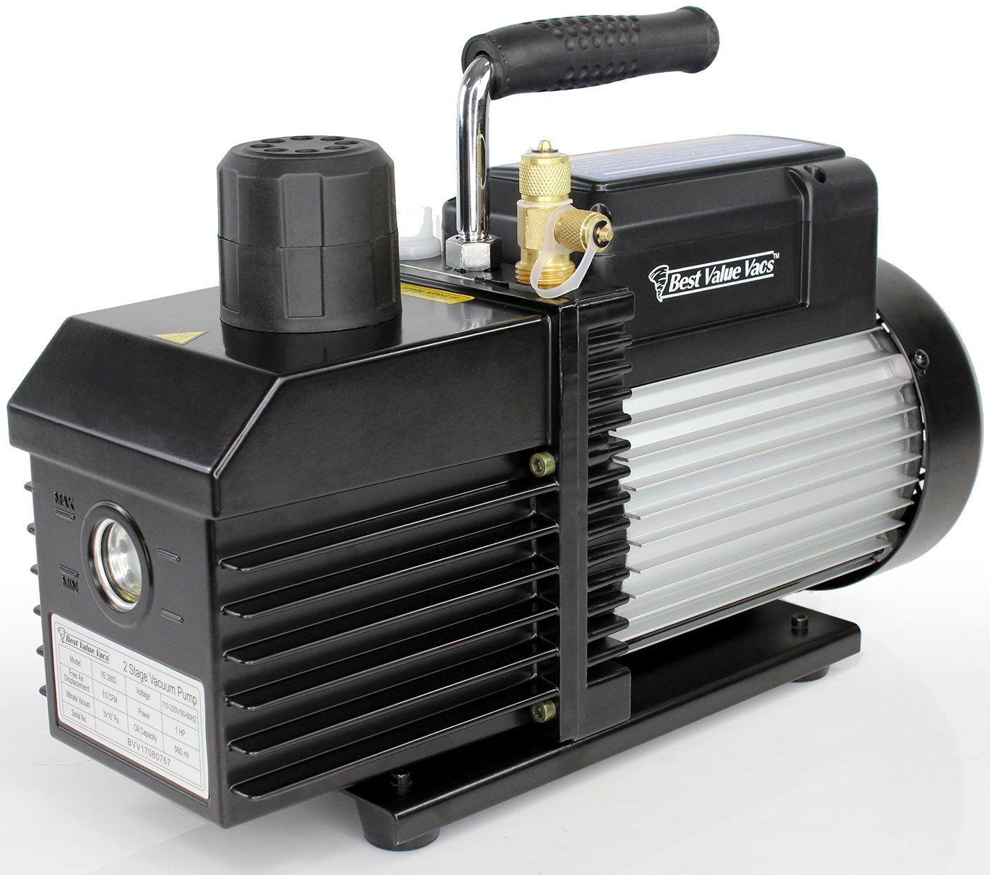 with VE280 9CFM Two Stage Vacuum Pump Kit Best Value Vacs 1.9CF BVV