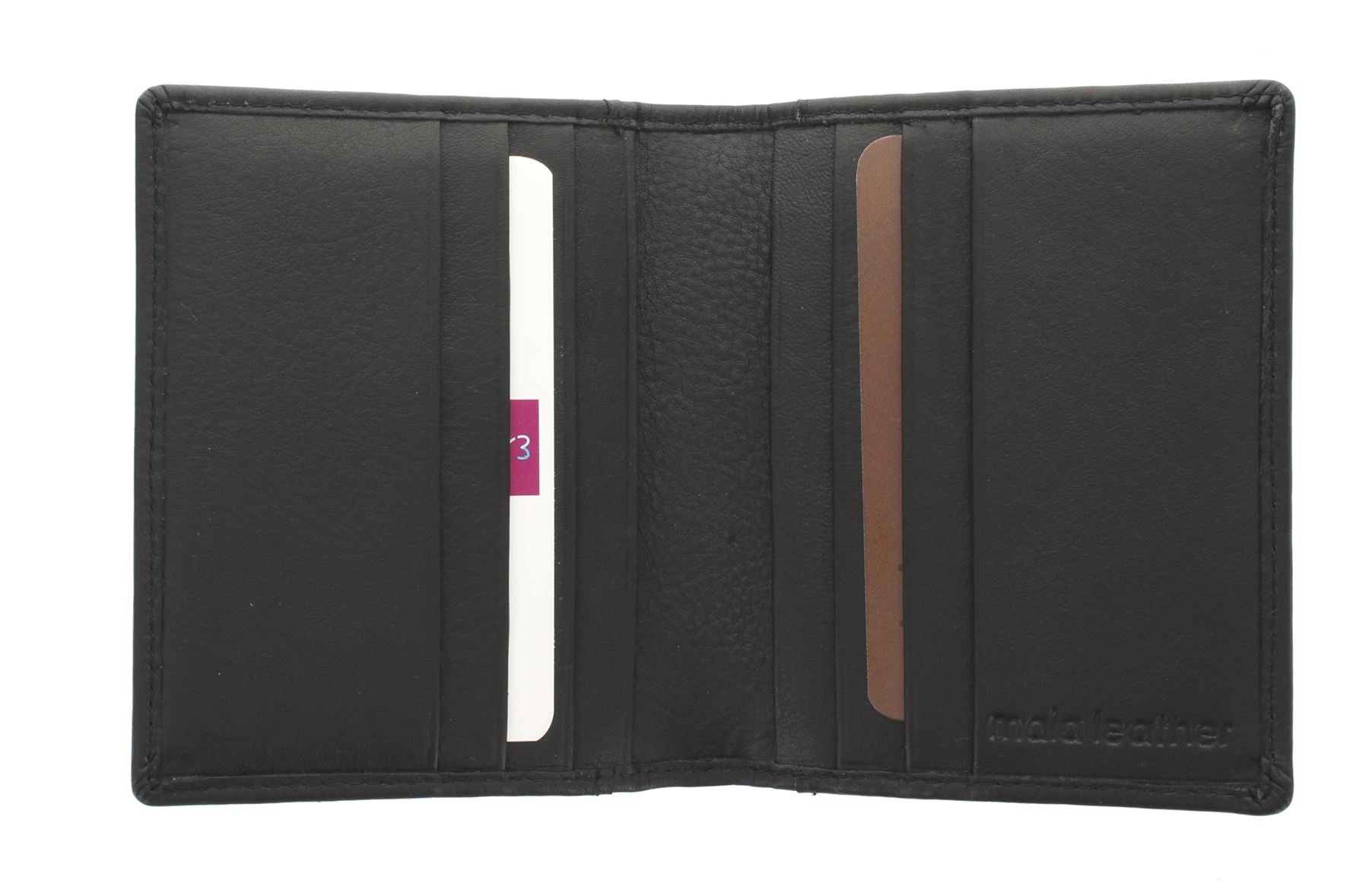 Mala Leather Origin Collection Leather Credit Card Holder- RFID Protection 177_5 Black