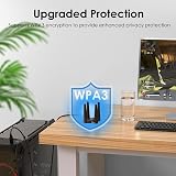 WAVLINK AX1800 USB WiFi 6 Dongle Dual Band 5GHz 2.4GHz PC Windows 11 10 Adapter view 4