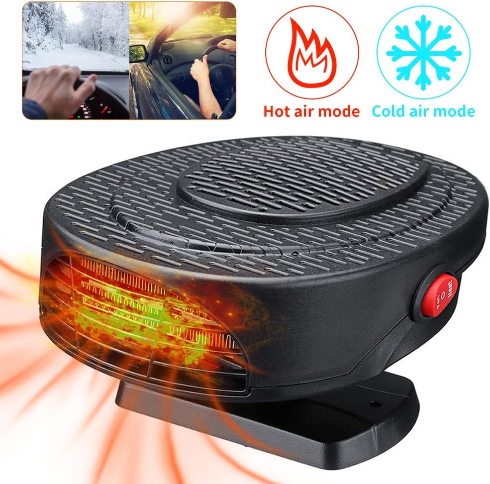 Qweidown Portable Car Heater Defroster,12V150W Defroster Car Heaters 2