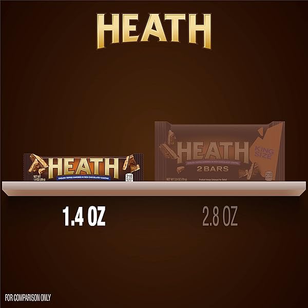 HEATH CHOCOLATEY ENGLISH TOFFEE CANDY BARS, 1.4 OZ (18 COUNT)