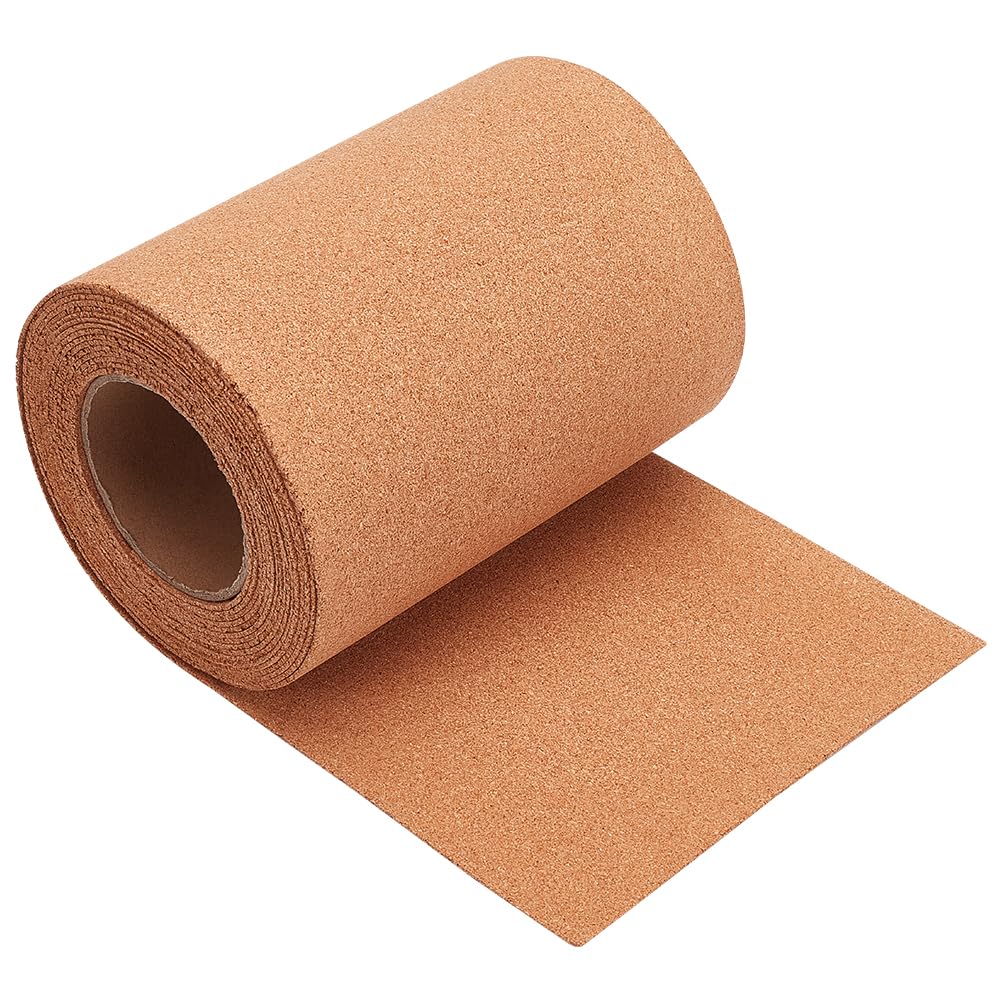BENECREAT 600x20cm Cork Roll, 2mm Natural Cork Board Bulletin Board Corkboard Paper Sheets for Coaster, Wall Decoration, Party and DIY Crafts Supplies