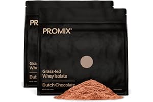 PROMIX NUTRITION Promix Whey Protein Isolate Powder, Chocolate - 5lb Bulk - Grass-Fed & 100% All Natural - ­Post Workout Fitness & Nutrition Shakes, Smoothies, Baking & Cooking Recipes - Gluten-Free & Keto-Friendly