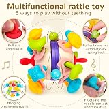 WixbFyn Multifunctional Space Teething Toy 14 Points Silicone Rattle view 3