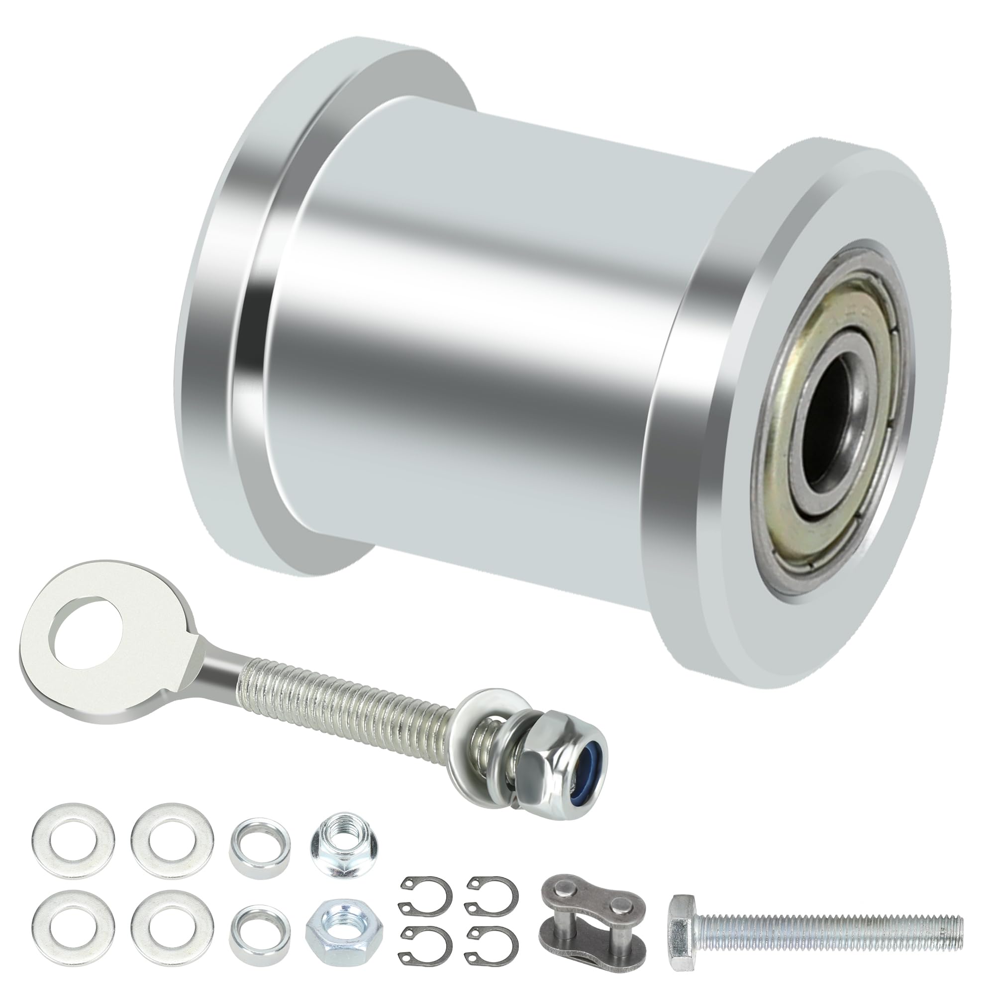 Photo 1 of CILOYU Mini Bike Chain Tensioner with 1-3/4" Roller Compatible with Baja DB30 Blitz Motovox Mbx10 Mbx11 Predator 79cc 97cc 98cc 100cc 2.5hp 3.0hp Mini Bike Parts Chain Adjuster