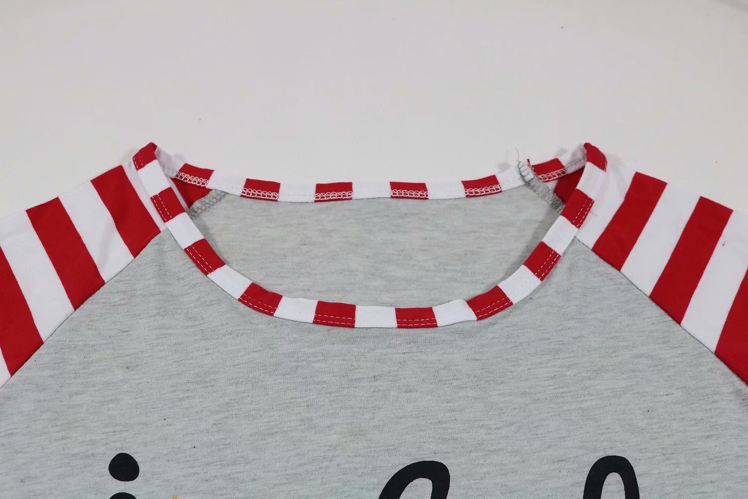 LUKYCILD Women Christmas Joyful Snowflake T-Shirt Top Stripe Sleeve Baseball Shirt - Image 4