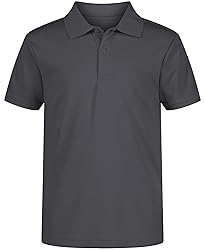 Nautica Boys' School Uniform Short Sleeve Polo