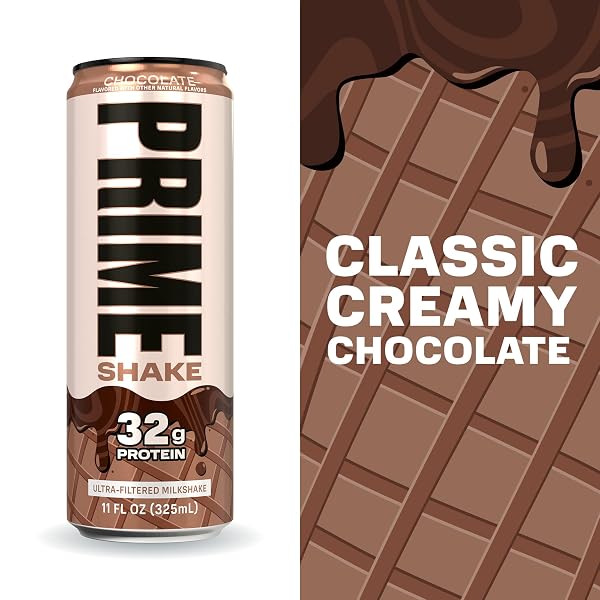 PRIME SHAKES, CHOCOLATE, 32G PROTEIN SHAKE FOR MUSCLE SUPPORT & RECOVERY, ULTRA-FILTERED MILK, LACTOSE FREE, LOW SUGAR, LOW CALORIE, READY TO DRINK, 11 FL OZ, 12 PACK