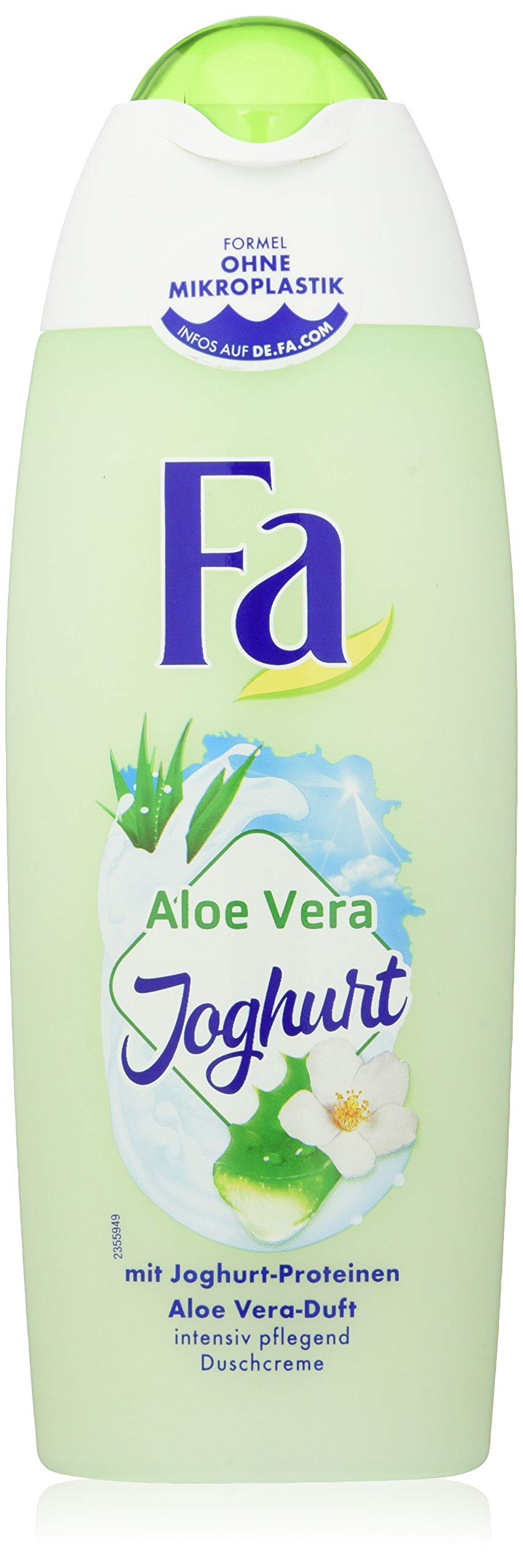 FA Shower Cream Aloe Vera Yoghurt with Yoghurt Proteins and Aloe Vera Fragrance Pack of 6 x 250 ml