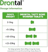 Drontal Tasty Bone Wormer Tablets Small to Medium Dogs 2-20 kg x2 UINCLU view 5