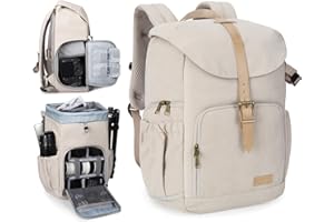 BAGSMART Camera Backpack, Anti-Theft DSLR Camera Bag Fit up to 15" Laptop for Women and Men