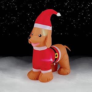 Brite Star 4ft Airblown Inflatables, Brown Dachshund