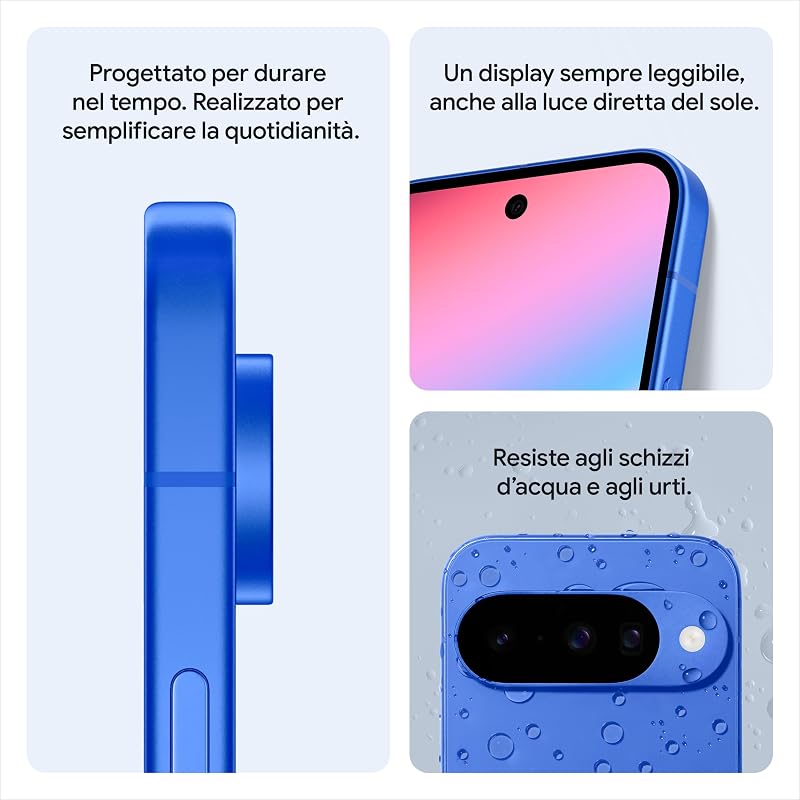 Pixel 10 - Smartphone Android sbloccato con Gemini, tripla fotocamera posteriore avanzata, autonomia di oltre 24 ore e display Actua da 6,3" - nero ossidiana, 128GB