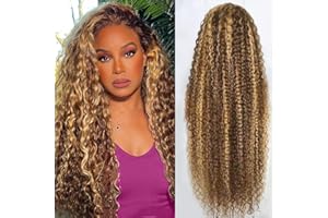 abbildung 30inch Highlight Ombre Lace Front Wig Human Hair 13x6 HD Honey Blonde 4/27 Deep Wave Lace Frontal Wigs Glueless Wigs Human Hair