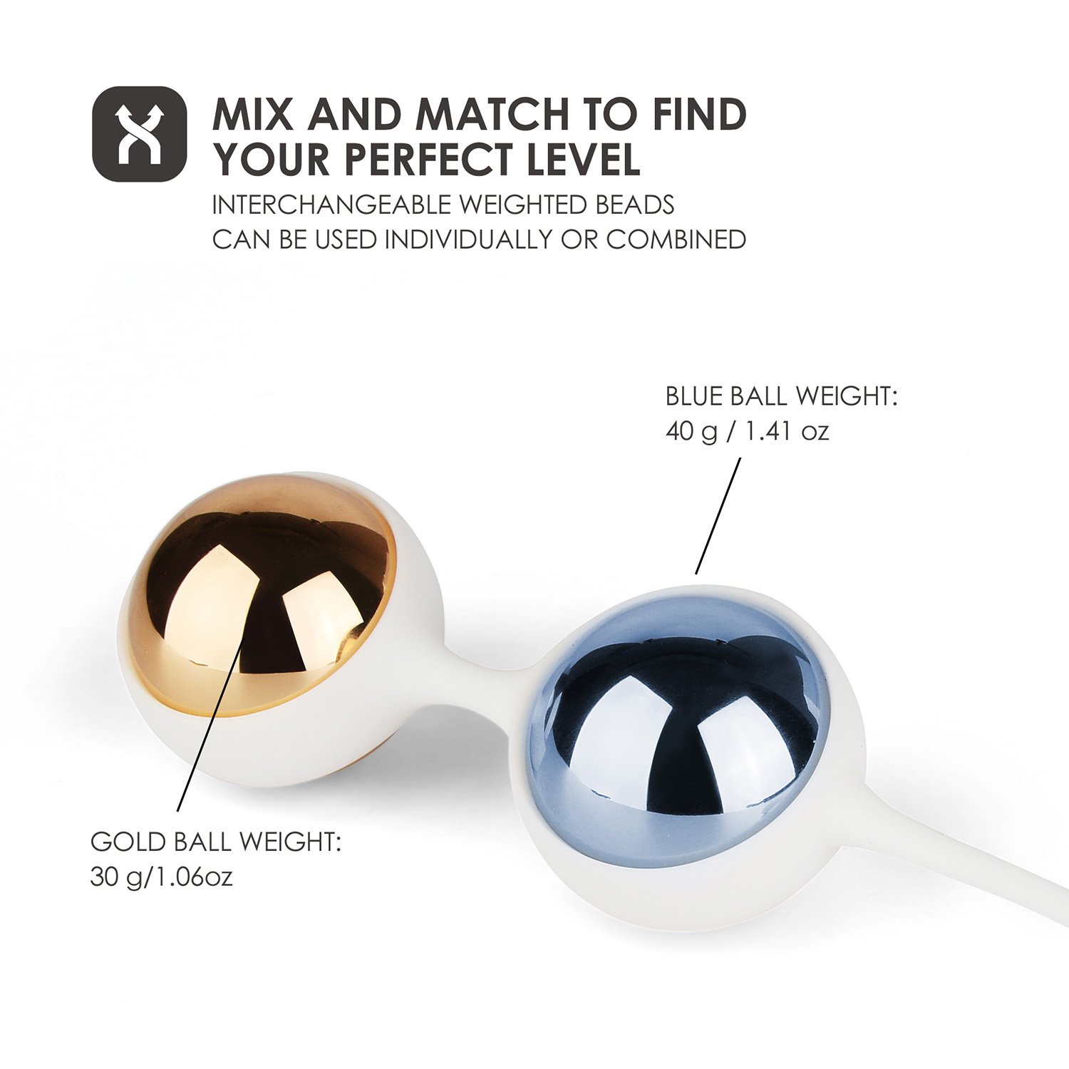 Kegel Balls for Beginner - Nalone Ben Wa Balls Kegel Exercise Weights Kit for Women to Tone and Strengthen your Pelvic Floor Muscle - Metal and Medical Silicone