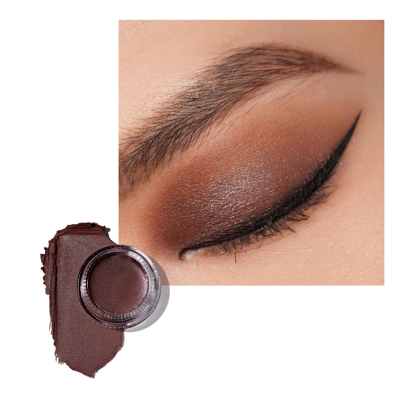 Oulac Matte Eye Shadow Brown | Eyeliner & Eyeshadow Primer Fine Texture Up to 12 Hours+ Wear | Waterproof Matte Finish | Daily Eye Makeup | Vegan | 06g (CM06) Fox