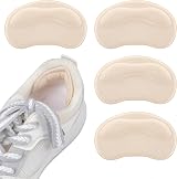 Sibba 2 Pair Self-Adhesive Heel Grip Pads Nude for Shoes Size Big