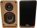 Roxel RBS 300 Passive Bookshelf Speaker Oak Wood 4in Carbon Fibre Woofer 1in view 8