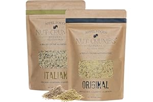 APPEL FOODS NUT CRUMBS NATURAL GLUTEN-FREE A BREAD CRUMB ALTERNATIVE Appel Foods - Nut Crumbs - Bread Crumb Alternative - Gluten Free - Sugar Free - Low Carb - Low Sodium - Raw, Premium Nuts - Italian/Original 2pk