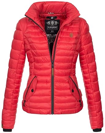 Navahoo Damen Übergangsjacke leichte Steppjacke mit Kapuze B676
