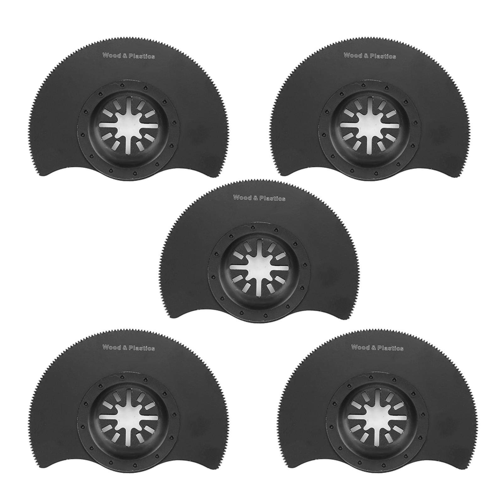 5pcs Semi-circular Oscillating Saw Blade，Diameter 88mm High-carbon Steel Multi Tool Accessories Set，For Cutting Wood, Plastic, Soft Metal