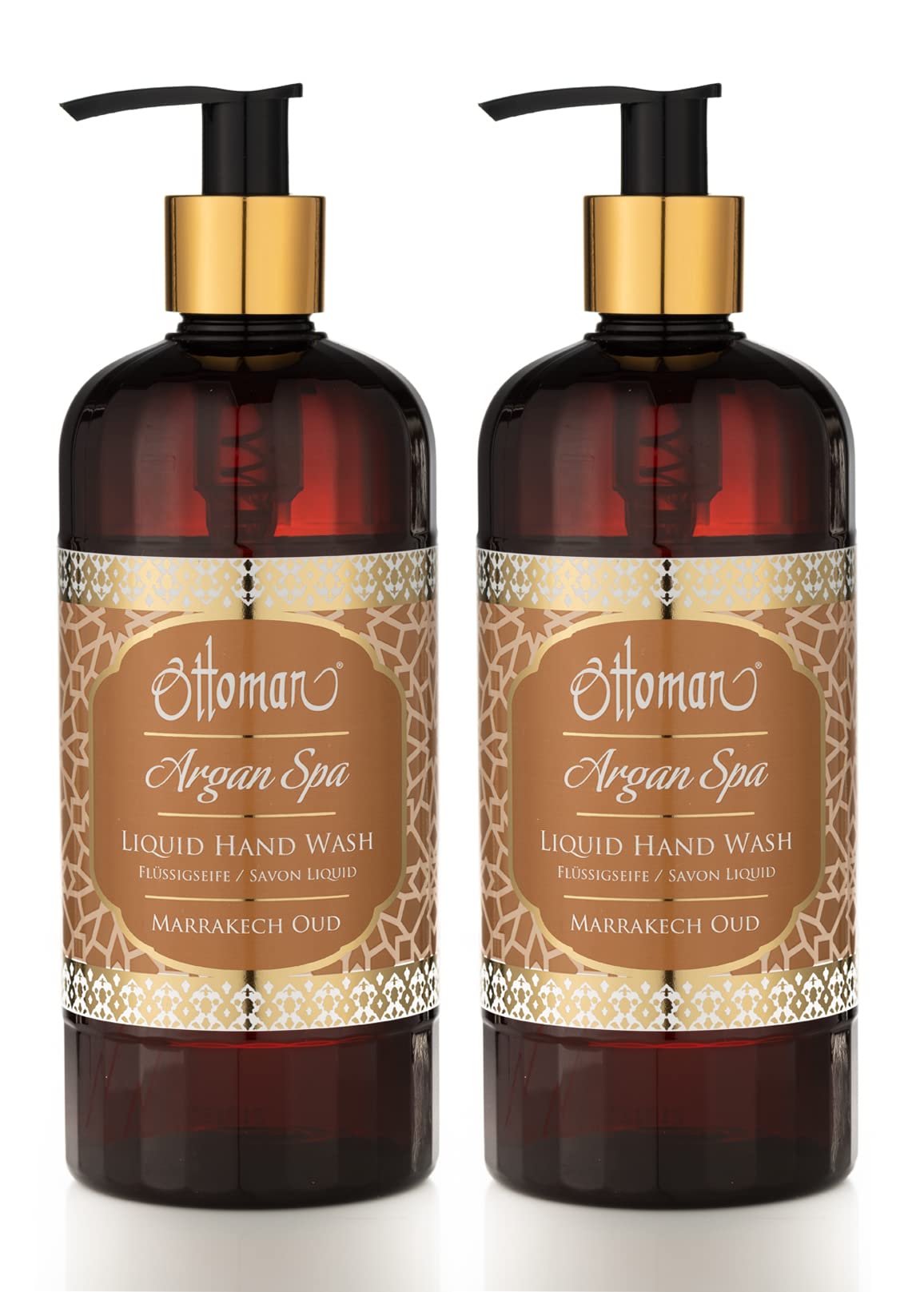 Ottoman Argan Spa Marrakech Oud Liquid Soap Pack of 2 x 400 ml