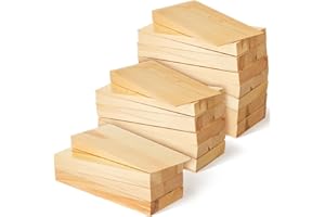 Leinuosen Wood Shims 4" x 9" x 1" Mobile Home Hardwood Shims for Leveling Mobile Home Skirting Pine Wood Wedge for Houses Rvs Buildings(30 Pack)