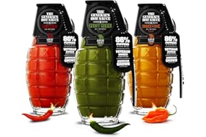 THE GENERAL'S HOT SAUCE The General’s Hot Sauce Triple Threat Hot Sauce Gift Set - Variety Pack with Habanero & Cayenne Peppers - All-Natural, Spicy Sauce Collection - American Grown, Veteran-Owned, 3-Pack (6oz Bottles)
