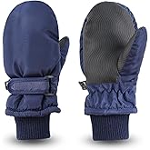 JANGANNSA Winter Toddler Mittens Boys Girls Snow Mitten Fleece Warm Kids Gloves Cold Weather