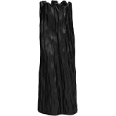 OOSTONEE Black Unique Ceramic Vase - Organic Nature Shape for Home Decor, Ceramic Flower Vase for Living Room, Entryway Table Decor, Bookshelf Decor (10.7 inch)