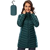 ANOTHER CHOICE Women Puffer Jacket Hooded Warm Lightweight Packable Quilted Puffer Coat Outwear