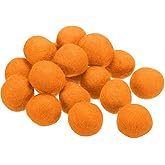 PATIKIL Wool Felt Balls Beads Wool Felting Pom 3cm 30mm Orange for Home Crafts Handcrafts Project DIY Pack of 20
