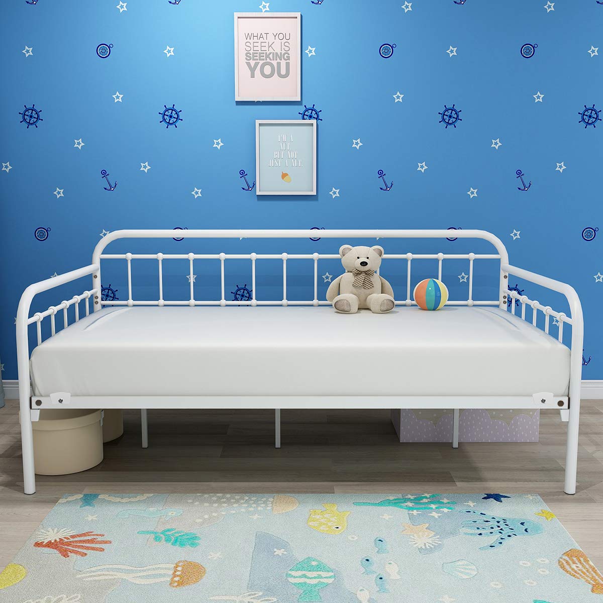 Buy MultiPurpose Metal Daybed Frame Heavy Duty Metal Slats Sofa Bed Platform