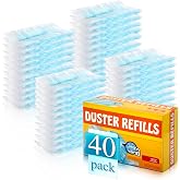 40 Count Electrostatic Duster Refills Replacement Head for Swiffer Dusters, Unscented Disposable Dusters for Cleaning Home, Blinds, Fans, Corners (Only Duster)
