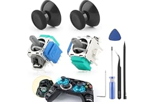 2 Pack TMR Electromagnetic Joystick for X Box Series X/S Controller Anti-Drift 3D Analog Sensor Sticks Repair Kit Replacement